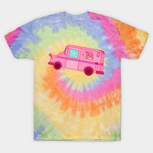 Cute Pink Mail Truck LLV T-Shirt